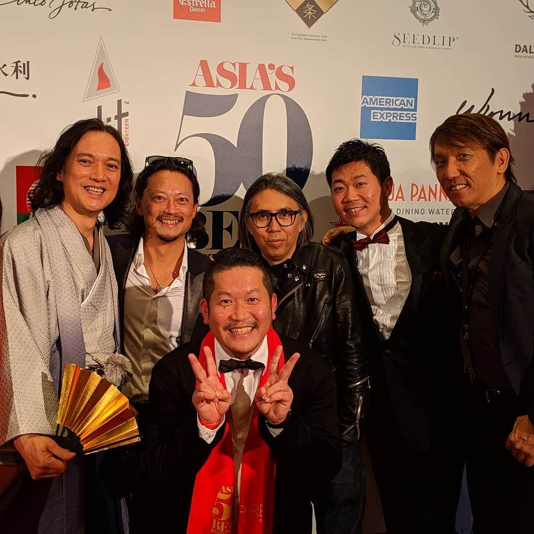 本田直之のインスタグラム：「Asia's 50 Best Restaurants 2019  Award Party  #asias50best #wynnpalace #teampixel #tabelog #macau #マカオ #食べログ #pixel3」