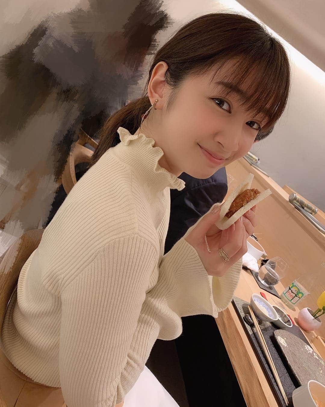 小泉遥さんのインスタグラム写真 - (小泉遥Instagram)「カツサンド🤤💕」3月26日 22時22分 - koiharu_official