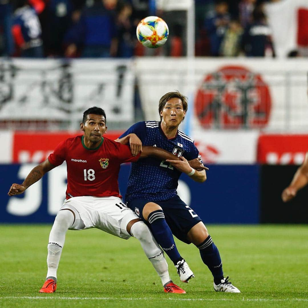 横浜F・マリノスさんのインスタグラム写真 - (横浜F・マリノスInstagram)「. 2019.03.26 日本🇯🇵vs🇧🇴ボリビア 畠中槙之輔選手㊗️日本代表デビュー🙌 . 📸: Ryo Kubota(@tallers_photopress) . #fmarinos #JFA #daihyo #SamuraiBlue #日本代表 #畠中槙之輔 @hatanaka_shinnosuke」3月26日 22時33分 - yokohamaf.marinos