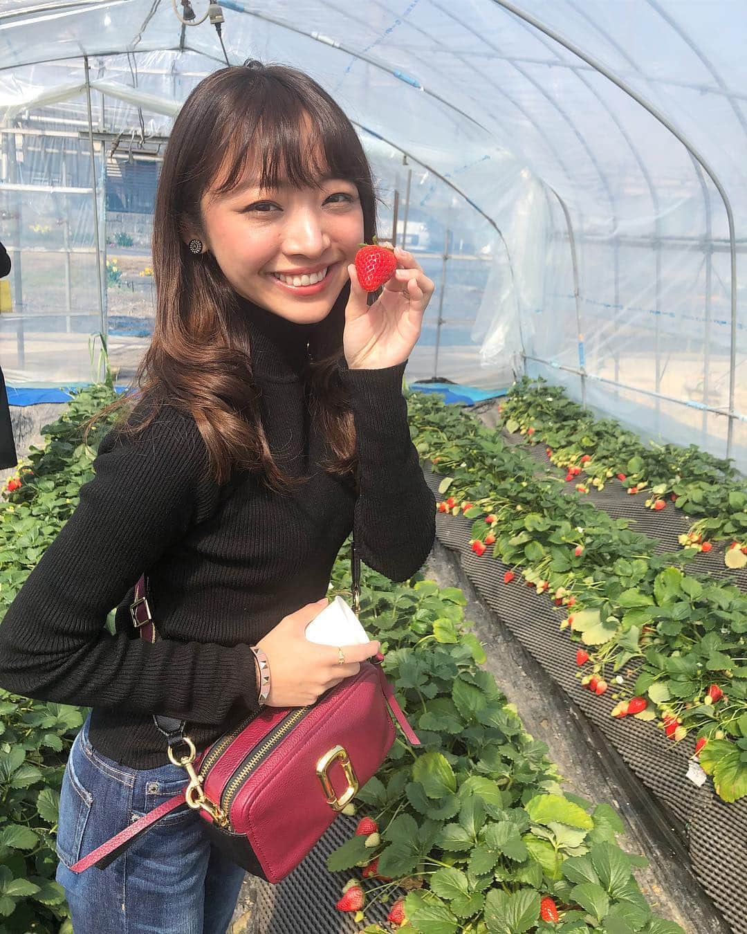 青木茉耶さんのインスタグラム写真 - (青木茉耶Instagram)「＊ . . #いちご狩り 🍓 #スカイベリー が甘くて美味しすぎた😍 . フルーツの中で ダントツいちごがすき💗💗 . . あと2回くらい行けたらいいな〜😯 . . #maya私服 #zara #zara女 #moussy #ootd #今日のコーデ」3月26日 22時52分 - ma_ya_126