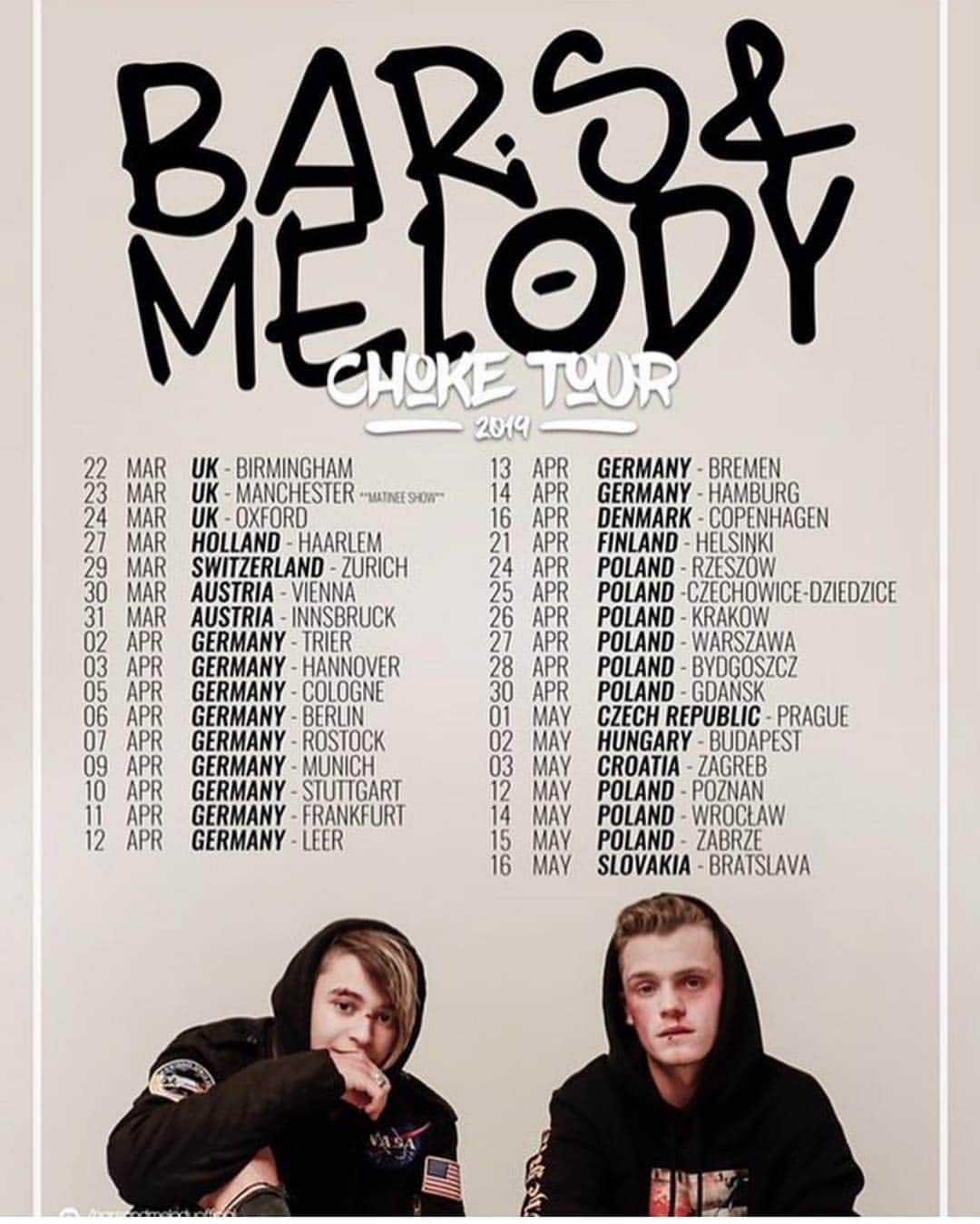 Bars and Melodyさんのインスタグラム写真 - (Bars and MelodyInstagram)「Super excited for this tour, dont forget your tickets!!! Link in bio」3月26日 23時06分 - barsandmelody