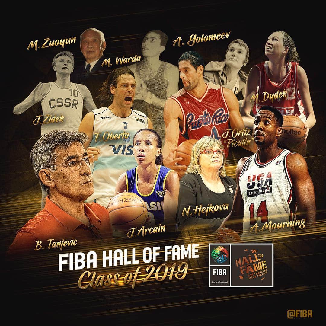 FIBAさんのインスタグラム写真 - (FIBAInstagram)「Full list of 2019 #FIBAHoF inductees:  Players 🇧🇷 @JanethBasketball 🇵🇱 M. Dydek (posthumously) 🇧🇬 A. Golomeev 🇺🇸 A. Mourning 🇦🇷 F. Oberto 🇵🇷 J. Ortiz 🇪🇬 M. Medhat Warda 🇨🇿 J. Zidek  Coaches 🇸🇰 N. Hejkova 🇲🇪 B. Tanjevic 🇨🇳 M. Zuoyun (posthumously)」3月27日 0時03分 - fiba