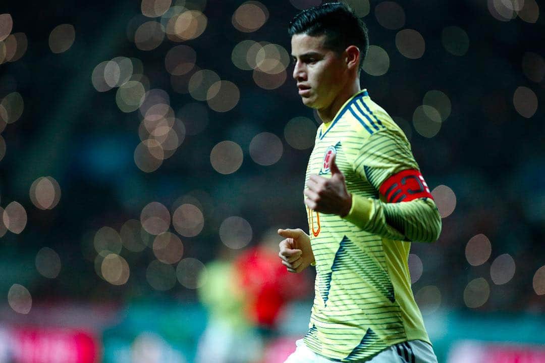 ハメス・ロドリゲスのインスタグラム：「Sensaciones positivas en estos partidos, con nuestro talento y sacrificio estaremos mejor. 🇨🇴🔝」