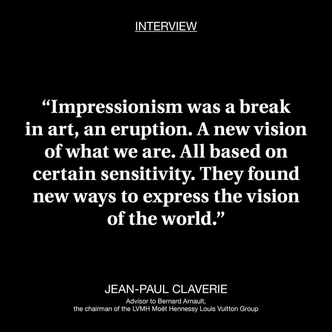 ZOO Magazineさんのインスタグラム写真 - (ZOO MagazineInstagram)「In an exclusive interview, Bettina Krause sat down with Jean-Paul Claverie, the advisor to Bernard Arnault, chairman of the LVMH Moët Hennessy Louis Vuitton Group, where he reflects on impressionism, architecture, new projects and what his role entails. Read the full interview with Jean-Paul Claverie in our current issue, ZOO NO. 62! ♚  ___ #zoomagazine #lvmh #art #impressionism #jeanpaulclaverie #bernardarnault #architecture」3月27日 1時45分 - zoomagazine