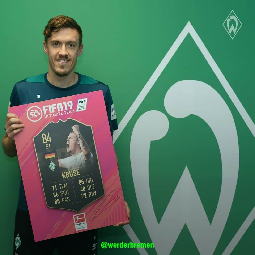 ヴェルダー・ブレーメンさんのインスタグラム写真 - (ヴェルダー・ブレーメンInstagram)「Bravo Max! 👏 _______ #werder #bremen #svw #Kruse #TOTW #Bundesliga #Fifa #Fifa19」3月27日 1時51分 - werderbremen