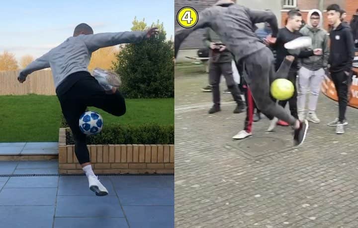 F2Freestylersのインスタグラム：「Had to jump in the garden & give this one a go! Challenge completed ✅🤪 @433」