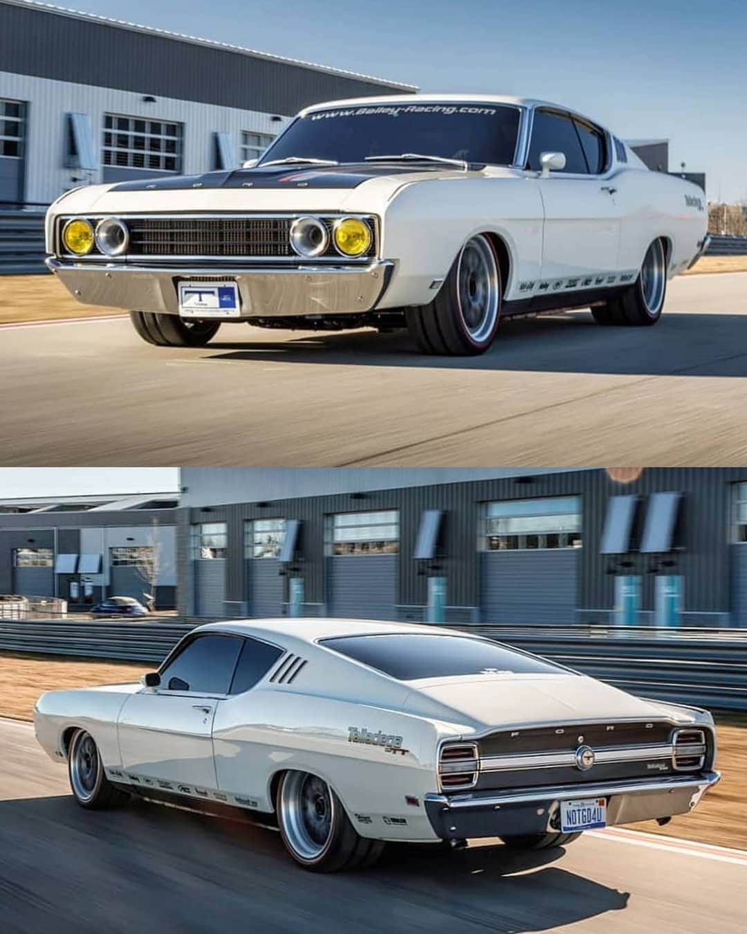 Classics Dailyさんのインスタグラム写真 - (Classics DailyInstagram)「@classicsdaily | @sickseconds Killer Ford Torino 1000hp+ Twin Turbo Coyote powered Talladega! Photos @kcoxphoto.  _ #ford #torino #talladega #coyote #twinturbo #protouring #americanmuscle #musclecar #classiccar #classicsdaily」3月27日 3時07分 - classicsdaily