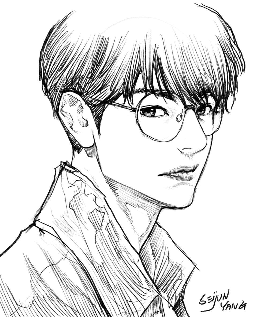 セイジュンのインスタグラム：「#draw #drawing #artwork #sketch #doodle #ipaddrawing #ipadpro #illustration #絵 #落書き #お絵描き #イラスト #그림 #낙서 #일러스트」