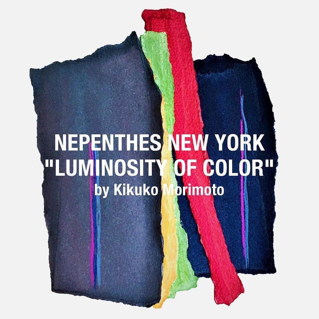MOONSTARのインスタグラム：「イベントのお知らせです。 Kikuko Morimotoさんのミクストメディアと合同でPop-Upを行います。 - 2019.3.28(木) - 2019.5.21(火) NEPENTHES NEW YORK - #repost @nepenthes_newyork ・・・ 「OPENING RECEPTION」Luminosity of Color by  Kikuko Morimoto /Moonstar Pop-Up  @kikukomorimoto @moonstar_jp  Tea provided by @ippodoteausa  Thursday, March 28th 2019 7 PM - 9 PM  More info in bio...」