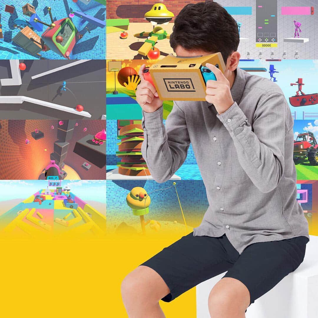 任天堂アメリカさんのインスタグラム写真 - (任天堂アメリカInstagram)「Experience all six new Toy-Con with the #NintendoLabo: VR Kit! Coming exclusively to #NintendoSwitch 4/12!」3月27日 22時29分 - nintendoamerica