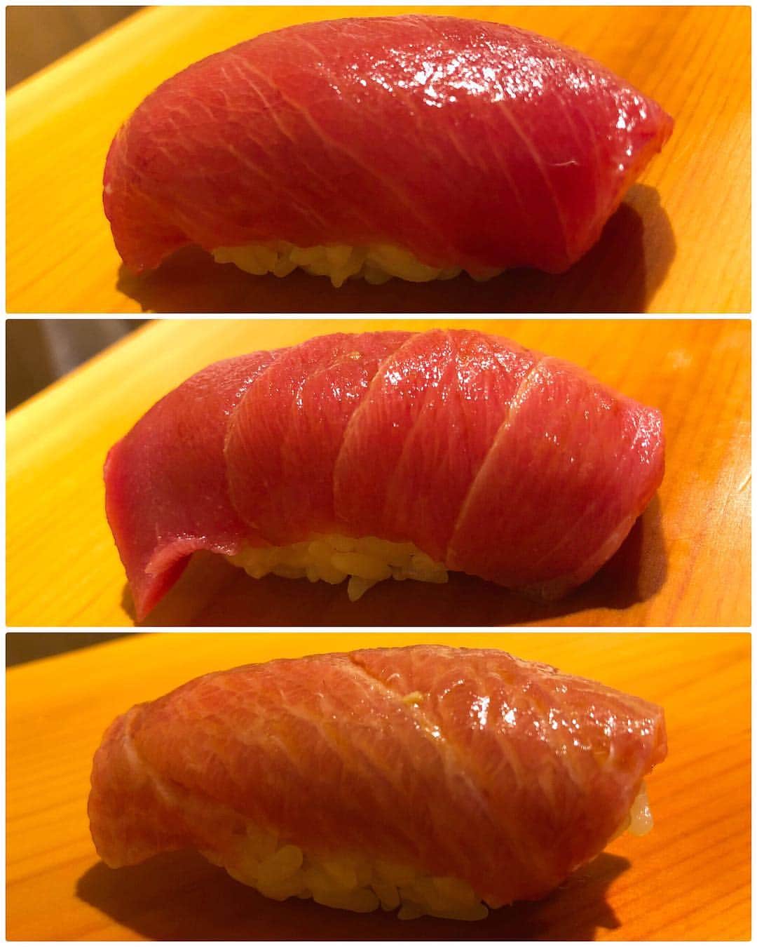 秋山具義さんのインスタグラム写真 - (秋山具義Instagram)「【2019年 寿司20軒目『鮨 あらい』Mar.27】﻿﻿ ﻿ つまみも握りも素晴らしく、﻿ こちらの寿司は、最高級に大好きです！！！ ﻿ ﻿ 特に鮪の凄みはハンパなくて、﻿ 鮪の握りは、一番好きです！！！！！﻿ ﻿ ﻿ つまみは、﻿ 金目鯛蕪蒸し﻿ ボタンエビ﻿ タコ﻿ 長崎の蒸し牡蠣﻿ 燻製ホタルイカ﻿ メジマグロ﻿ ホタテの磯辺揚げ﻿ ノドグロ照り焼き﻿ あん肝とスイカの奈良漬け﻿ ボタンエビ頭﻿ あさりのお椀﻿ ﻿ ﻿ 握りは、﻿ 鯛﻿ かすご鯛﻿ 銚子のトローリング鮪 赤身﻿ 伊豆下田の中トロ﻿ 八丈島の鮪のお腹の中トロ﻿ 伊豆下田の大トロ﻿ 小肌﻿ 子持ちヤリイカ﻿ ホッキ貝﻿ クルマエビ﻿ サヨリ﻿ 小柱軍艦﻿ ダイセンの雲丹軍艦﻿ 煮ハマグリ﻿ 中落ちトロたく﻿ ﻿ #鮨あらい #新井祐一 #銀座寿司 #寿司 #鮨 #sushi #具義寿司2019」3月27日 22時54分 - gugitter