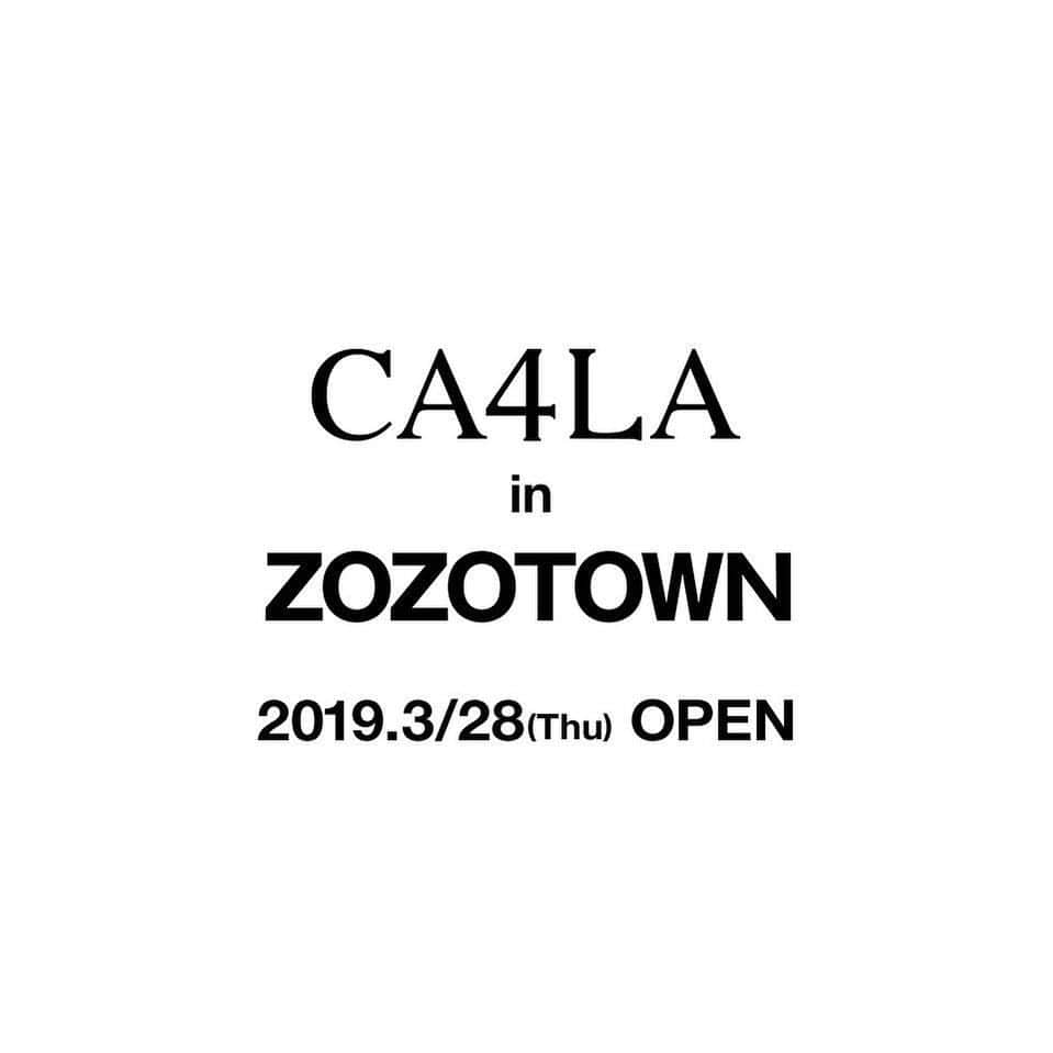 CA4LAさんのインスタグラム写真 - (CA4LAInstagram)「CA4LA in ZOZOTOWN 2019.3/28(Thu) OPEN! . ZOZOTOWNに3/28(木)より新たに出店することとなりました。 オープンを記念して11の限定アイテムをリリースいたします！ . #ZOZOTOWN #ZOZO #CA4LA #カシラ #hats #帽子 #ZOZO限定 #帽子コーデ」3月27日 23時18分 - ca4la_official