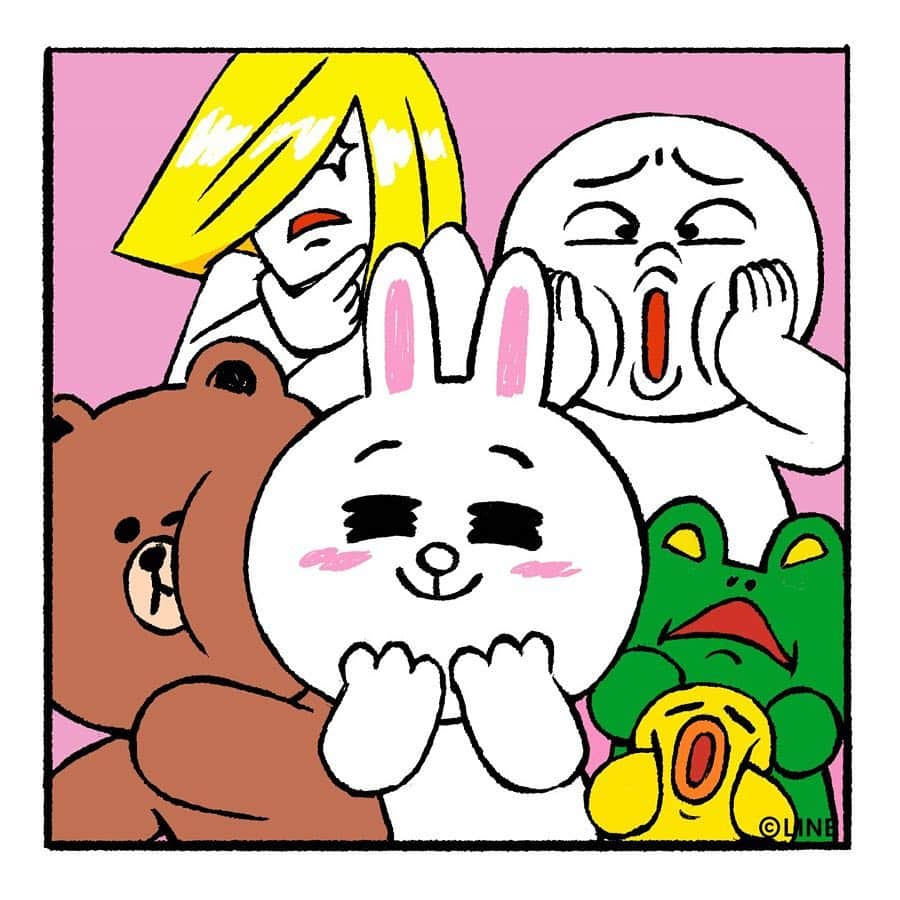 LINE FRIENDSさんのインスタグラム写真 - (LINE FRIENDSInstagram)「. Squad Goal Accomplished. 📸  #FunnySelfie #SillyFacePic  #BestSquadEver #BROWN #CONY  #SALLY #LEONARD #JAMES  #MOON #LINEFRIENDS」3月27日 15時00分 - linefriends