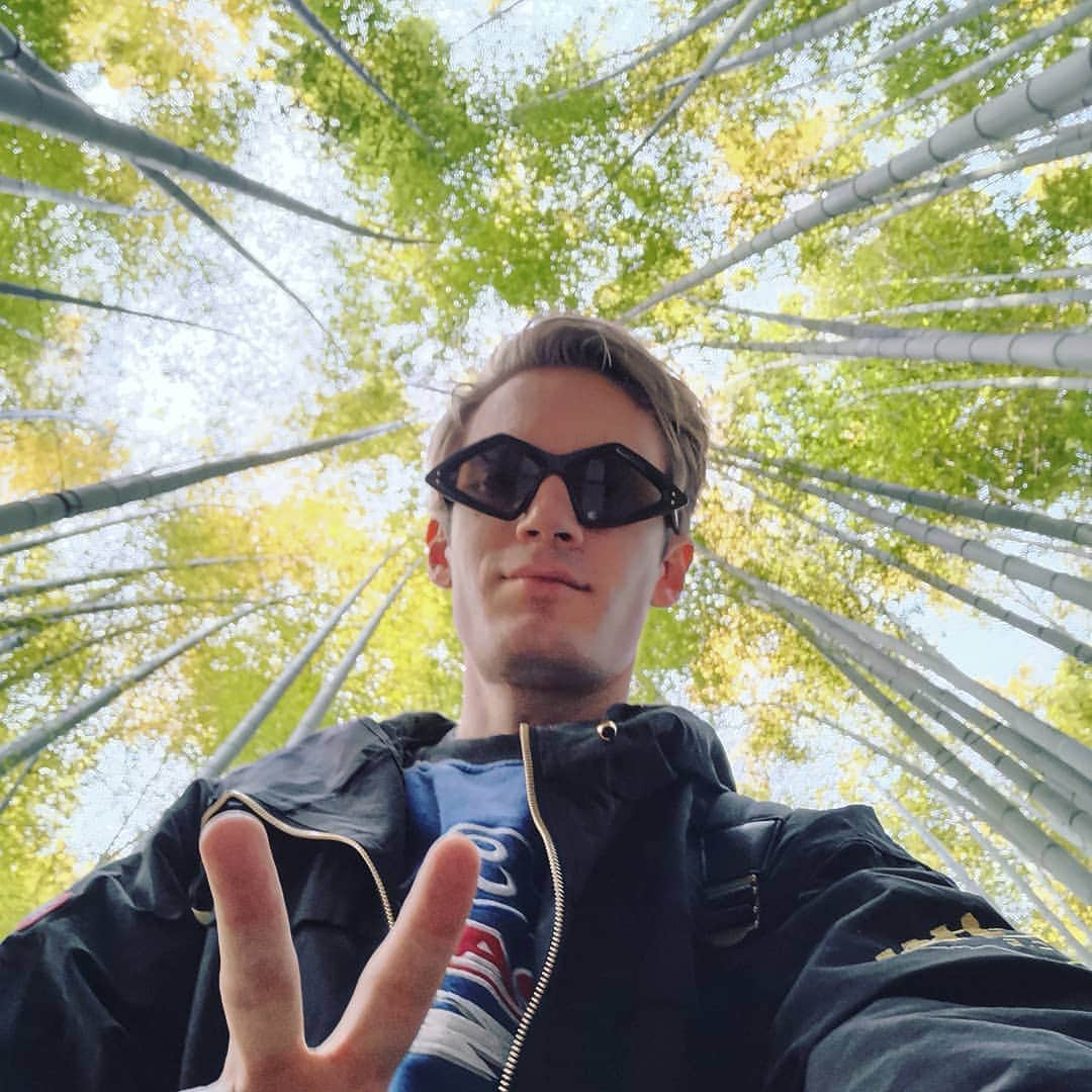 ピューディパイのインスタグラム：「Big trees, big moves 😎✌️」