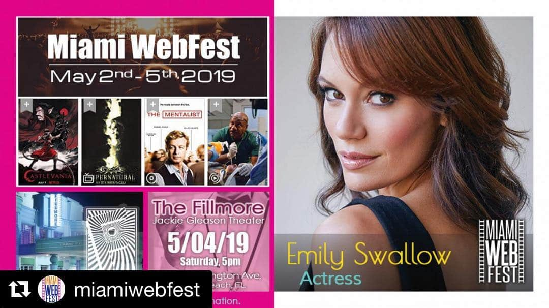 スコット・ローウェルさんのインスタグラム写真 - (スコット・ローウェルInstagram)「@adoptableseries AMAZING @bigeswallz will be joining @sharonglessreal & I at @miamiwebfest to support our multi-nominated comedy! Come watch us panel it up like champs on May 4th!! Since Emily is one of the stars of the new @starwars #mandalorian series #maythe4thbewithyou is the perfect day to come see her! #Repost @miamiwebfest ・・・ Miami Web Fest is excited to announce that EMILY SWALLOW will join us as a Celebrity Speaker!! #weboscars #webseries#international #cincodemayo #party#viacom #hbo  #lincolnroad#fillmoremiamibeach #fillmoremb#elsueñomovie #elsueño #spn #spnfamily #supernatural」3月27日 23時46分 - scolo222