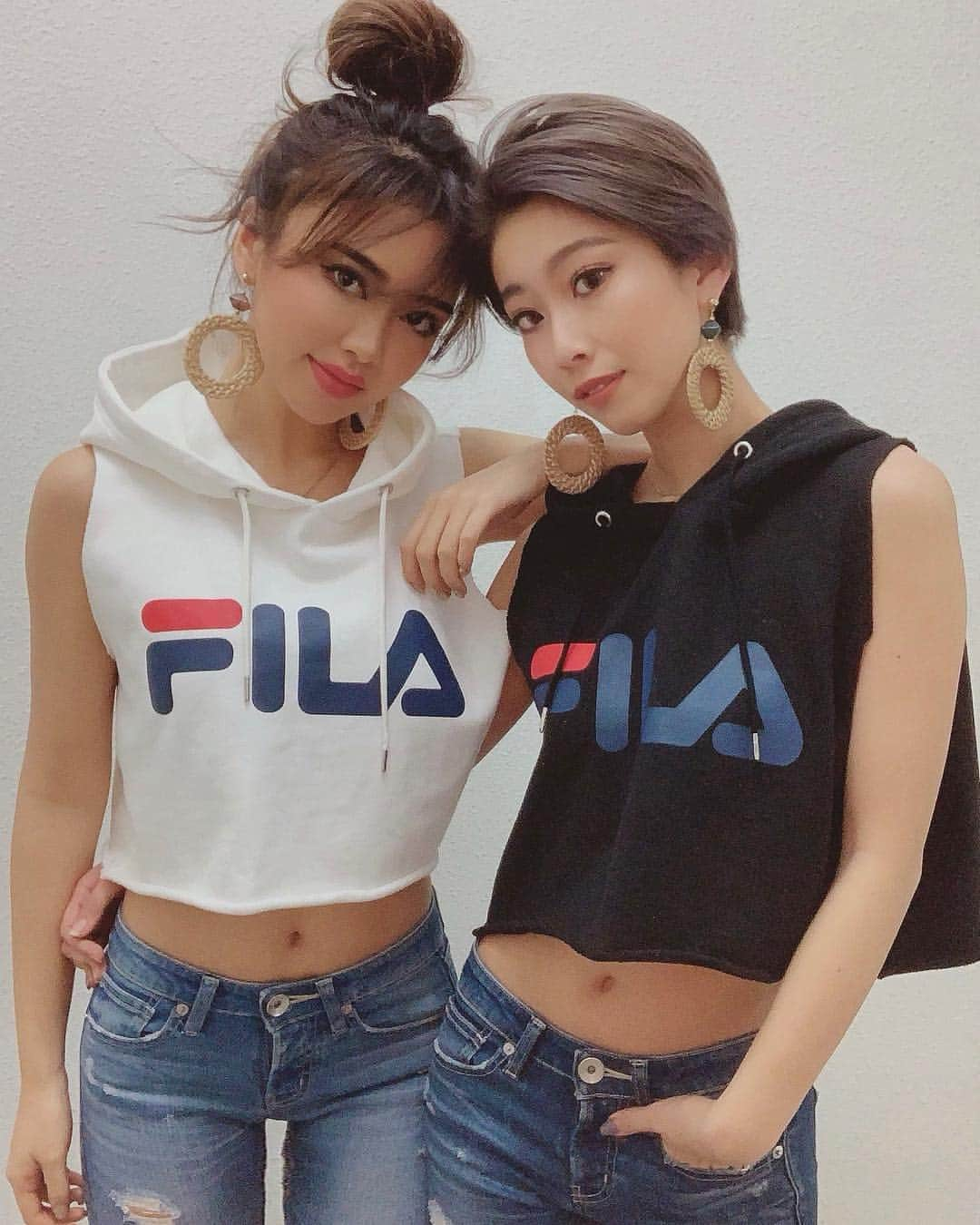 Yumaikaさんのインスタグラム写真 - (YumaikaInstagram)「ＦＩＬＡ...❤️今年もやっちゃいます❤️ グレーもあるよ〜🙈❤️私はホワイト派🙈 #gyda #fila #sporty #denim @gydajp  @fila_japan_official」3月27日 20時26分 - _yumaika_