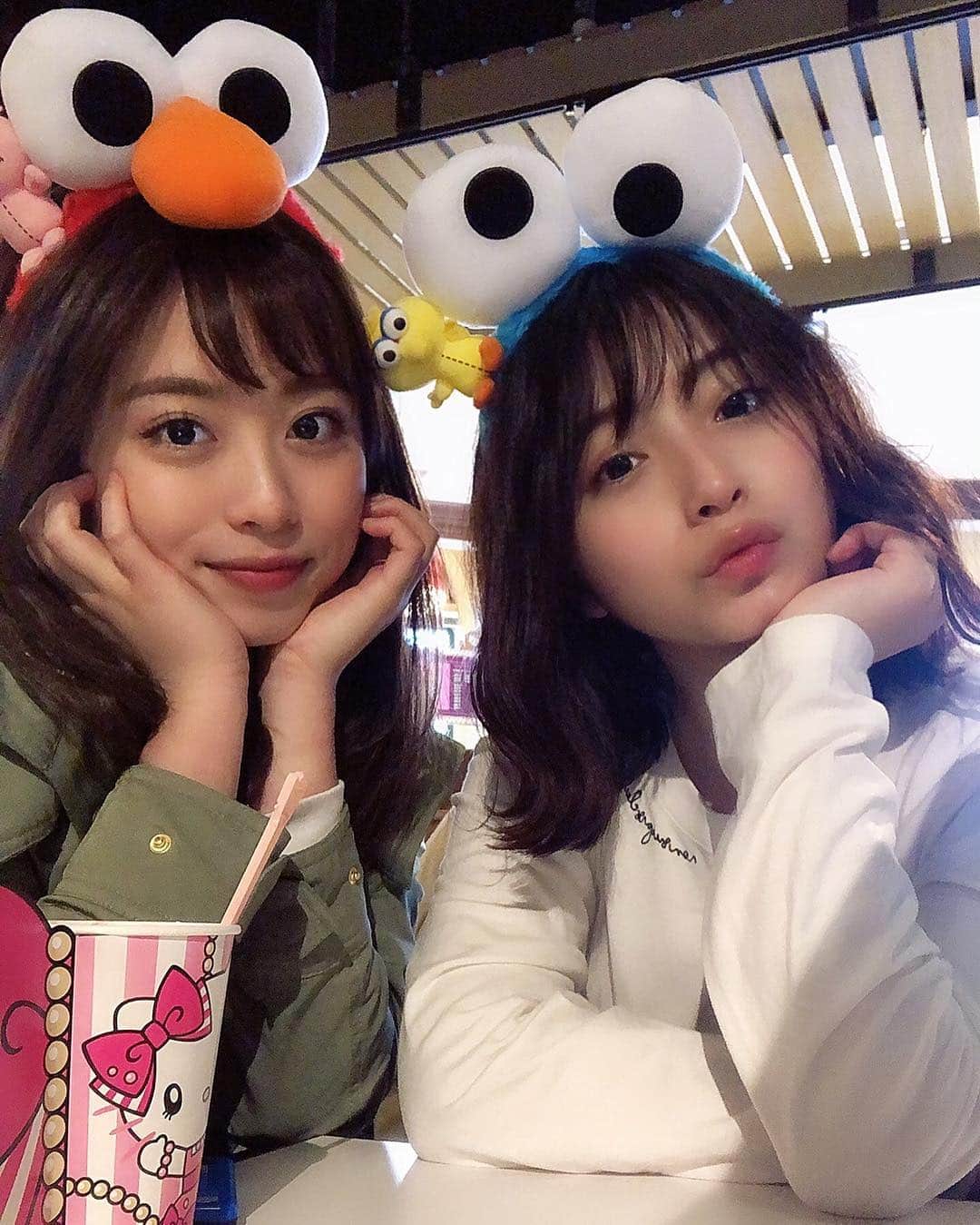 永井理子のインスタグラム：「さくらとUSJいってきたよ💙 久々で楽しかったぁ☺︎ めずらしくプリクラものせた🙏🏻」