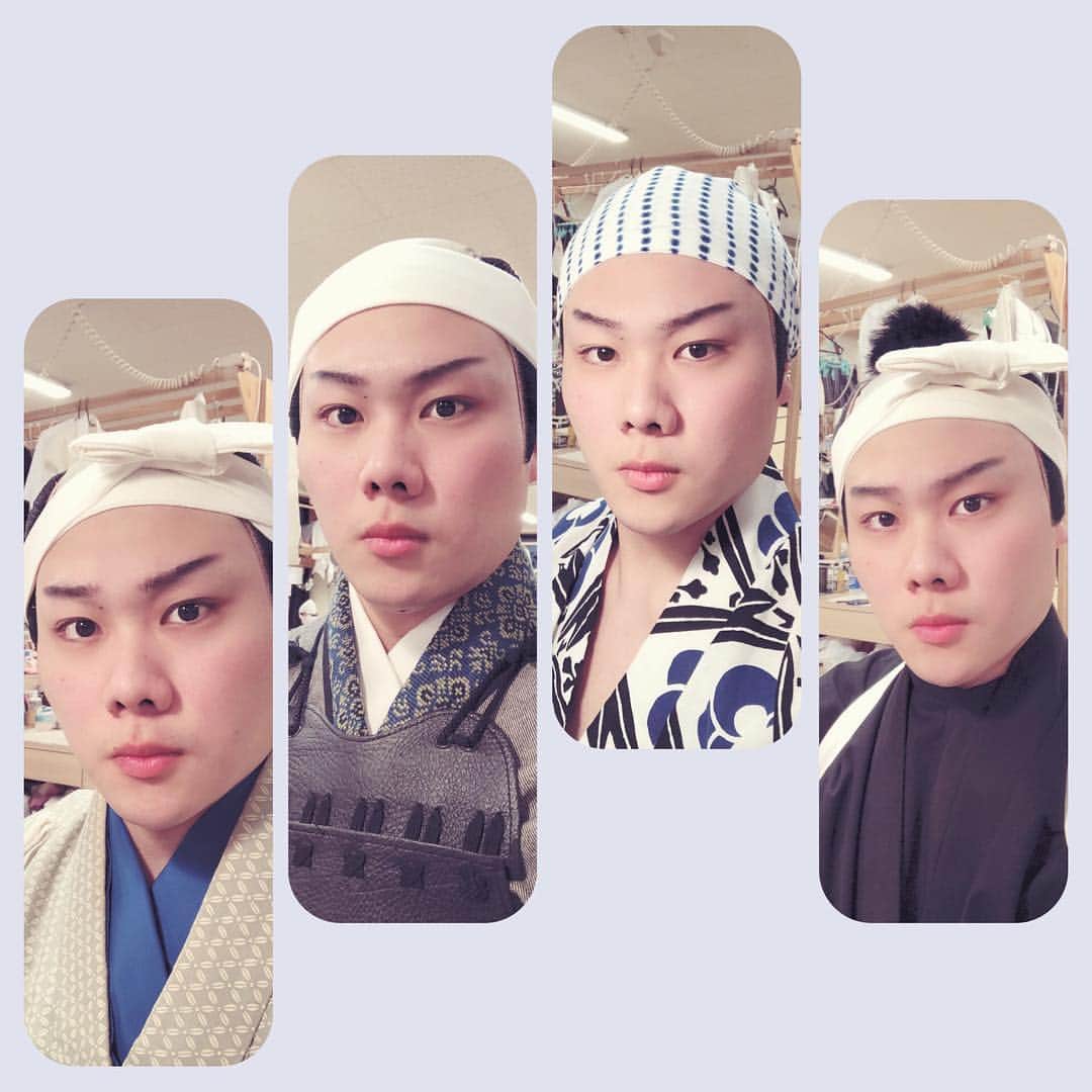 市川 翔乃亮のインスタグラム：「歌舞伎座三月大歌舞伎の千穐楽を迎えさせて頂きました！  たくさん勉強させて頂きました たくさんスイーツも食べました笑 ご来場頂きまして、ありがとうござました💫 引き続き来月も歌舞伎座に出演予定です。  #歌舞伎座 #傾城反魂香 #盛綱陣屋 #雷船頭 #弁天娘女男白浪」