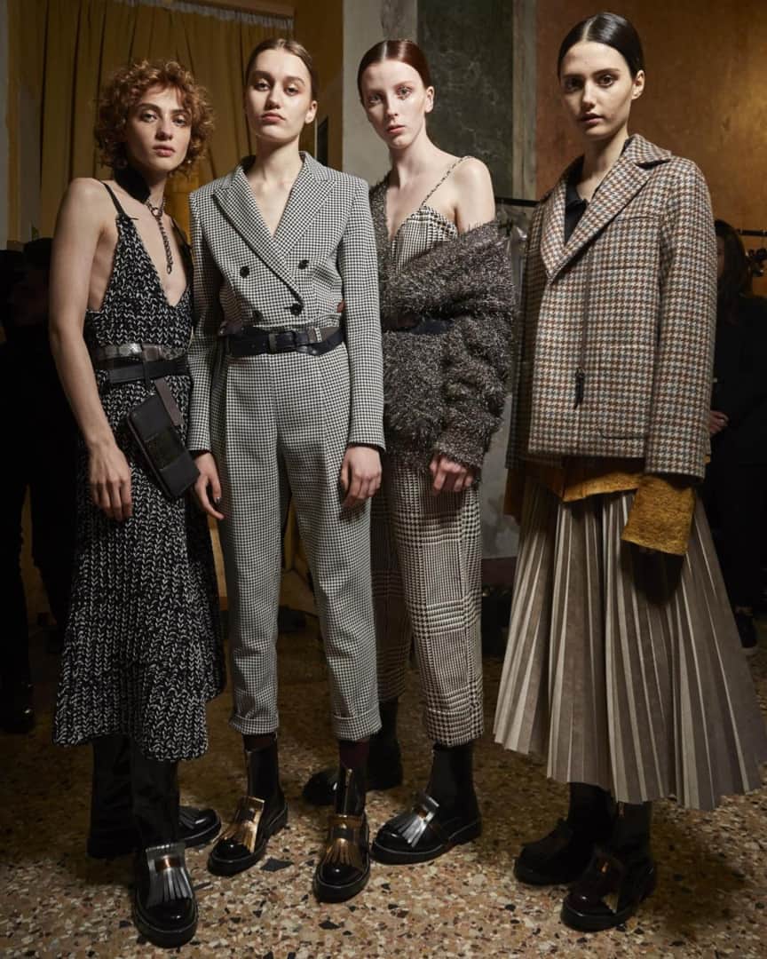 のインスタグラム：「Wintery looks from the Fall Winter 2019 Show Collection.」