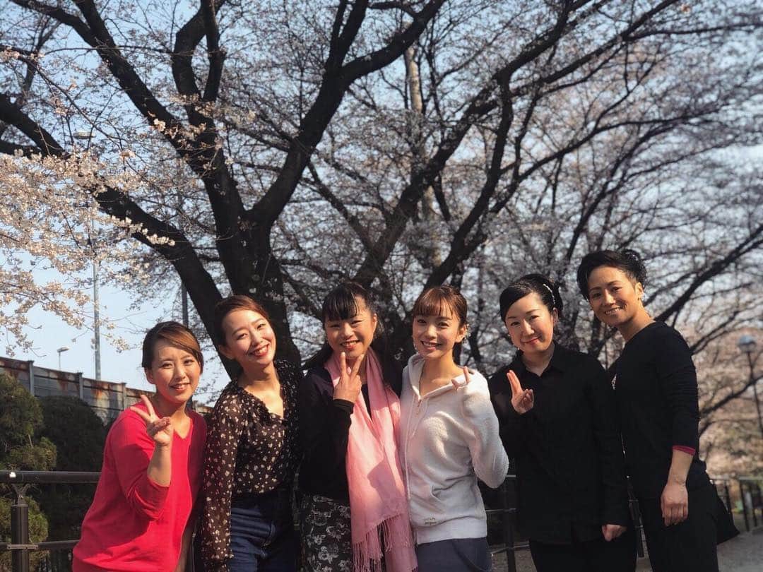 杜このみのインスタグラム：「今年初のお花見ー！！✨ 野田にて、貸切コンサートの合間に みんなでお花見💓 みんなで、桜の木下でお弁当食べる⁈とピクニック案も出ましたが、花粉が怖くて中止に。笑 #桜 #sakura  #邦楽レディース」