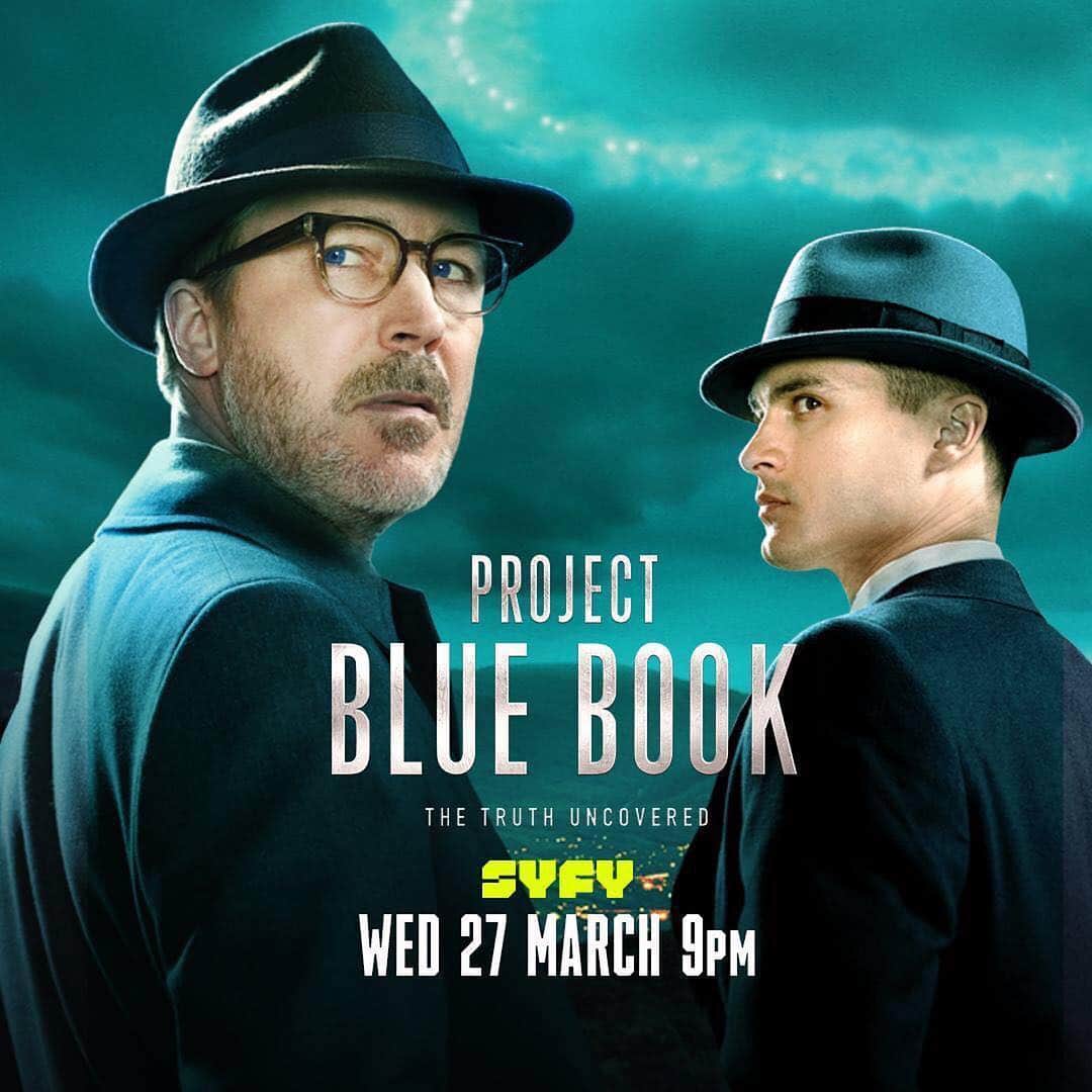 マイケル・マラーキーのインスタグラム：「TONIGHT: UK PREMIERE of #ProjectBlueBook at 9pm on @syfyuk #ProjectBlueBookUK」