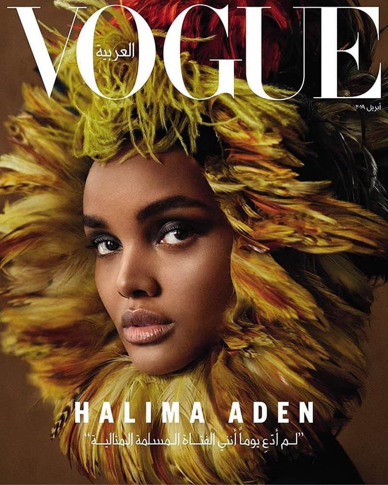 IMG Modelsさんのインスタグラム写真 - (IMG ModelsInstagram)「1+Only. 🌠 #HalimaAden (@halima) covers @voguearabia. #📷 @txemayeste #👗 @katieellentrotter #💄 @karimrahmanmakeup #⭐️ #IMGstars」3月28日 8時00分 - imgmodels