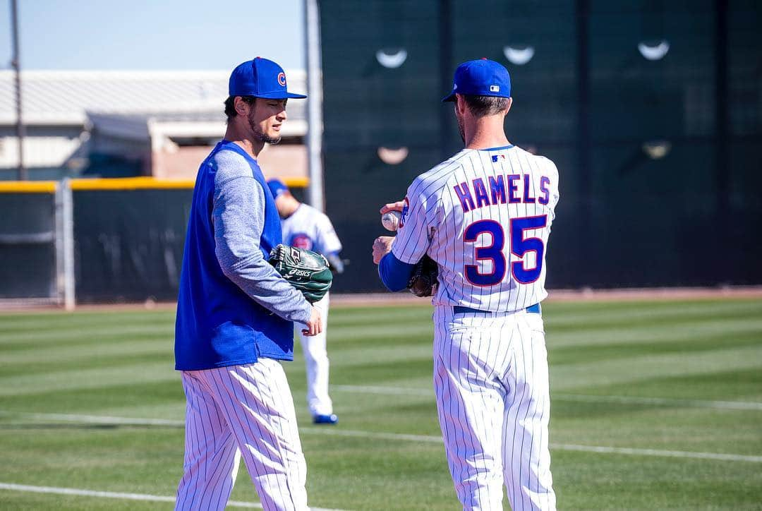 シカゴ・カブスさんのインスタグラム写真 - (シカゴ・カブスInstagram)「#CubsCollection: Go behind the scenes and see the #Cubs through the lens of our team photographer, @sgreenphoto. Teammates. After an offseason apart, #Cubs players and coaches gathered in Mesa, AZ for #SpringTraining. Back together as a team, they prepared for a new year and a new season. Supporting each other, working together, laughing, learning and perfecting their craft. This team is ready. “It’s time to go play with urgency and win. October really starts in March.” -Theo Epstein #EverybodyIn Find more photos on Facebook.com/Cubs」3月28日 8時35分 - cubs