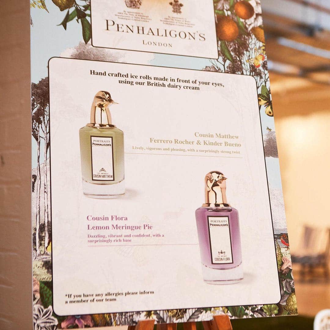 ペンハリガンさんのインスタグラム写真 - (ペンハリガンInstagram)「Last week, we welcomed The Ingénue Cousin Flora and The Impudent Cousin Matthew into the Portraits Family in true Penhaligon's fashion. We marked this momentous occasion with a launch event featuring an array of olfactive treats and tipples inspired by the two new Portraits fragrances. Swipe through to see a selection of highlights from the festivities! #penhaligonsxportraits」3月28日 0時02分 - penhaligons