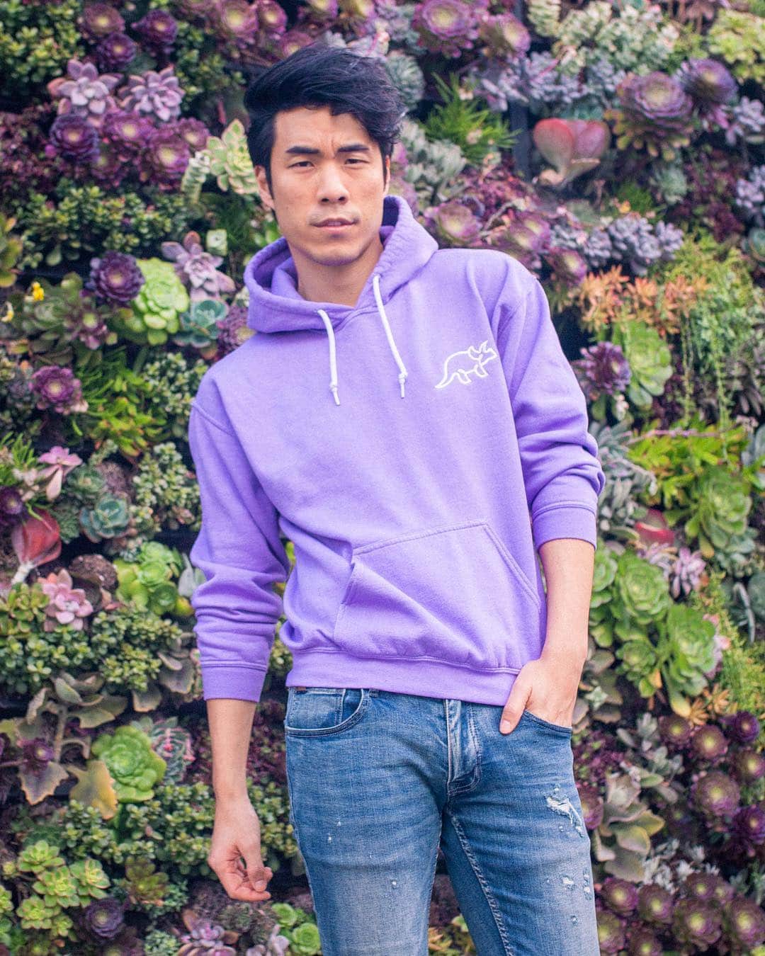 のインスタグラム：「We’ve been waiting forever to announce the 🌈 Color Line Hoodies which are my absolute favorite @tryguys merch. Get all four exclusive colors for you and your #TrySquad 💙❤️💚💜 at tryguys.com!」