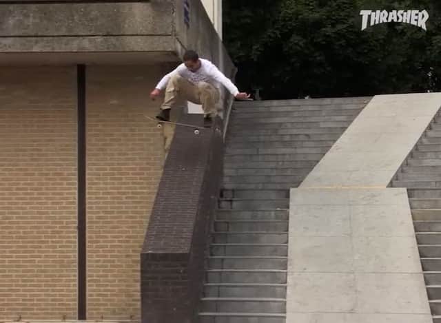 のインスタグラム：「Big Boss @younessamrani 💪🏽 Watch his ‘Comfort Zone’ part on ThrasherMagazine.com 📡」