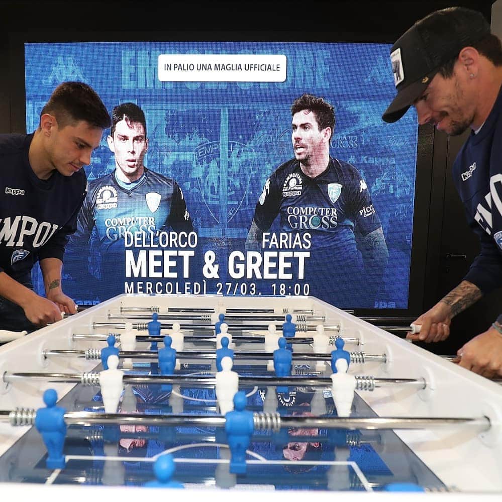 エンポリFCさんのインスタグラム写真 - (エンポリFCInstagram)「@cristiandellorco e @diegofarias17 questa sera all'Empoli Store 📸📸📸」3月28日 3時24分 - empoli_fc_official