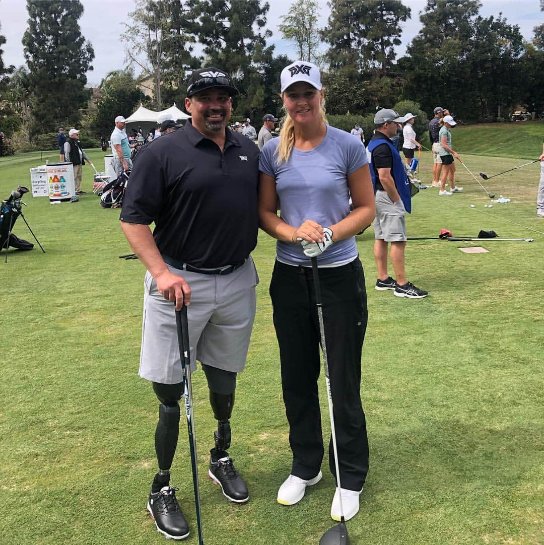 アンナ・ノルドクビストさんのインスタグラム写真 - (アンナ・ノルドクビストInstagram)「Nice to meet fellow @pxg ambassador @davey_lind at @lpgakiaclassic 🤩」3月28日 3時36分 - a_nordqvist