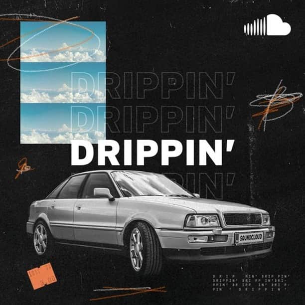 のインスタグラム：「Meet Drippin’. Updated daily, you can now be in the know about who is next in tomorrow’s rap scene, today.  Link in bio to start listening.」