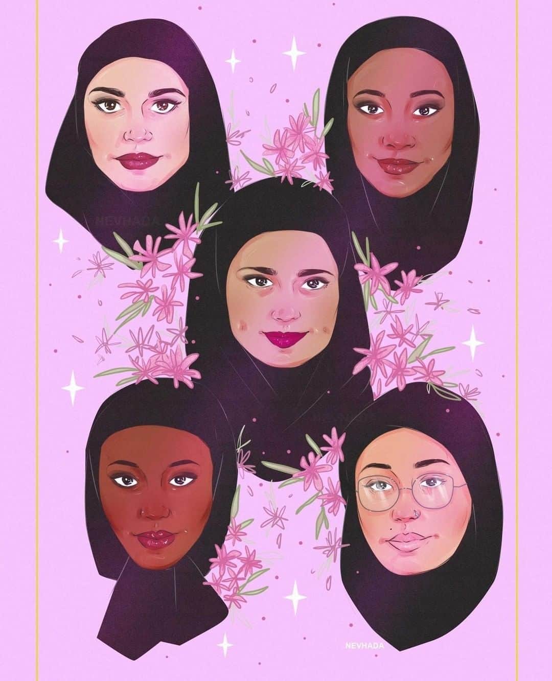 Tumblrさんのインスタグラム写真 - (TumblrInstagram)「Happy #MuslimWomensDay to all of our amazing Muslim women — nevhada.tumblr.com by @nevhada. Check our 🔗 in bio to learn more about @muslimgirl. 🧕🏻🧕🏼🧕🏽🧕🏾🧕🏿 #WomensHistoryMonth #MuslismWomensDay2019 #BlackExcellence365 #SKAM」3月28日 4時35分 - tumblr