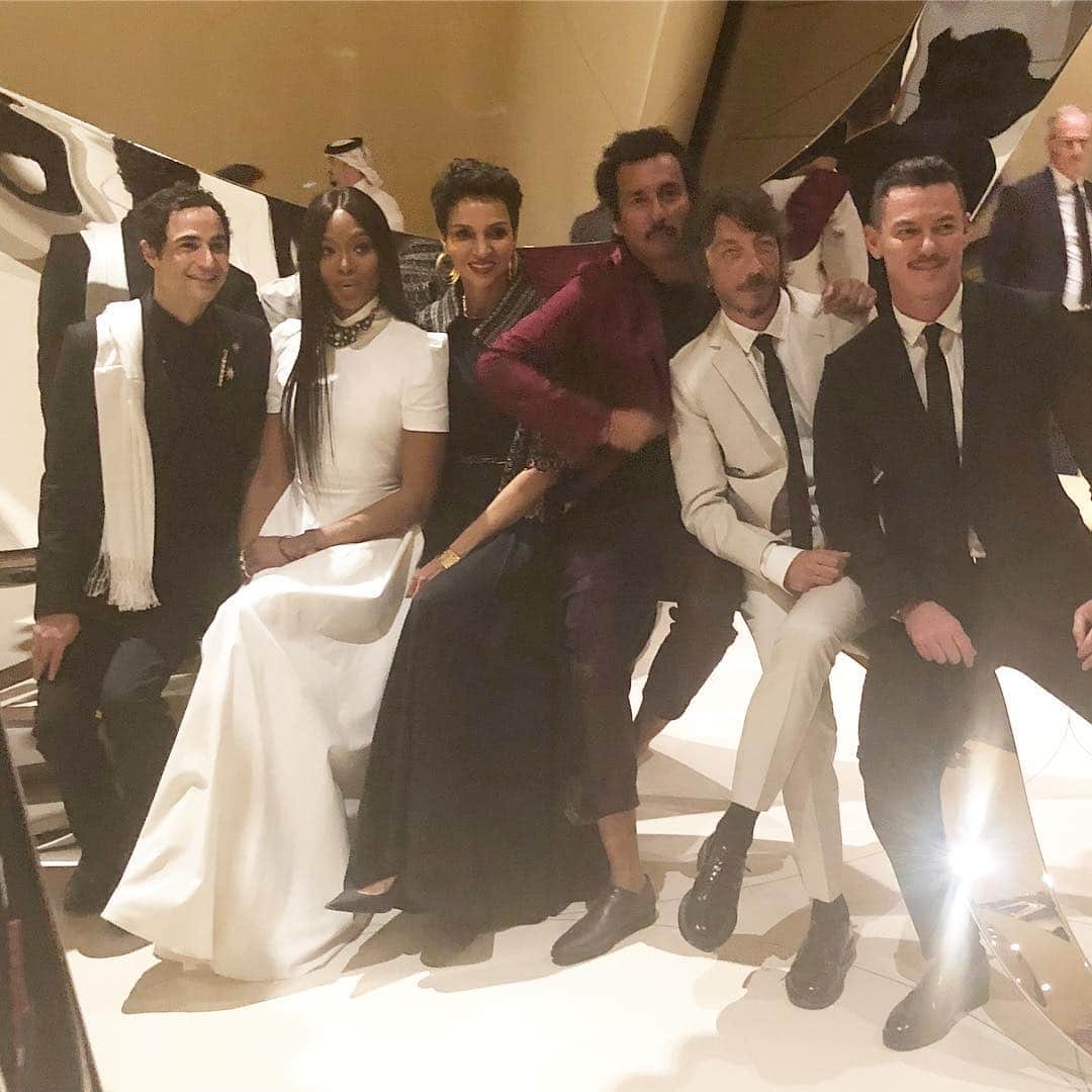 のインスタグラム：「The #Doha crew! @nmoqatar opening tonight! Thank you for the wonderful tour and fascinating exhibition!」