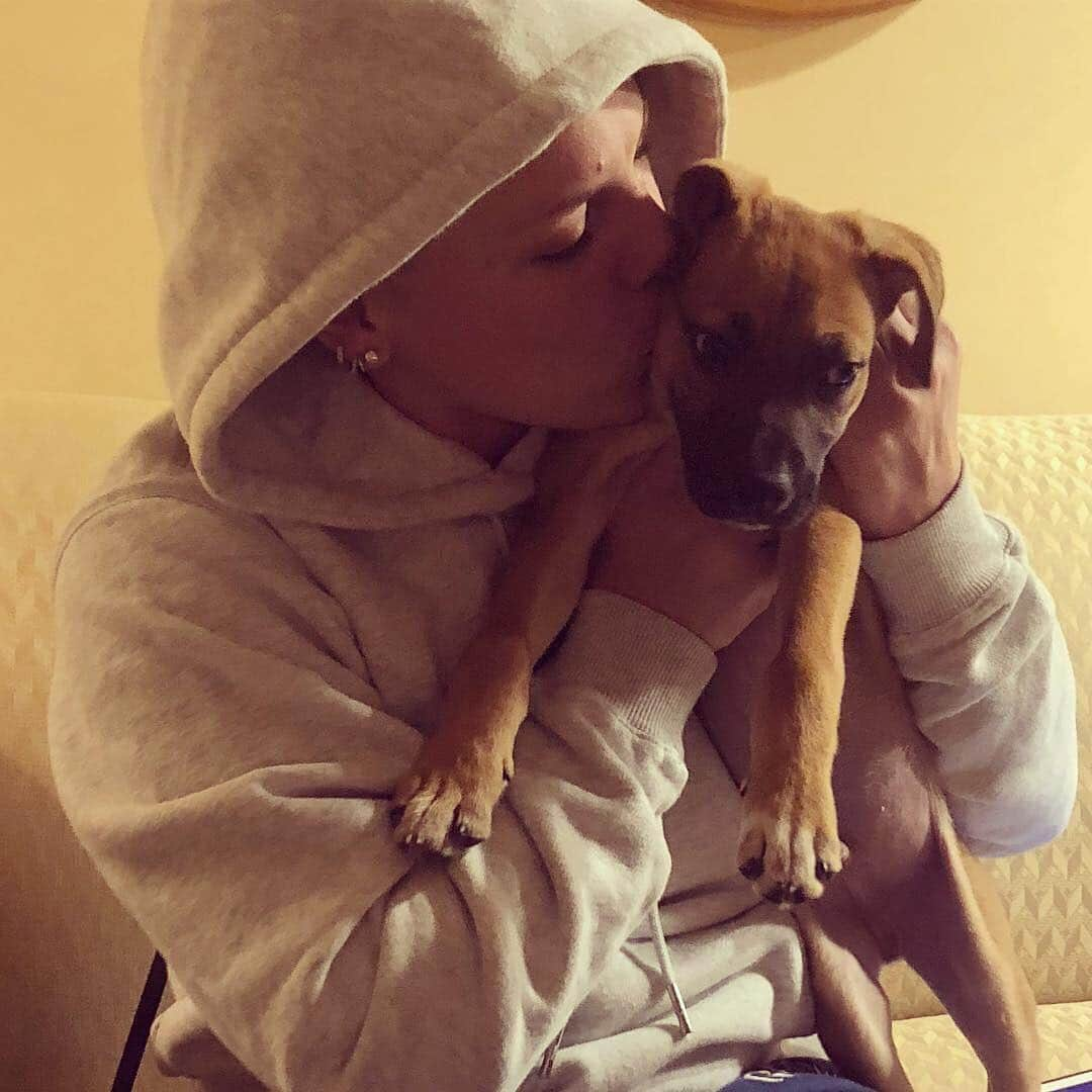 People Magazineさんのインスタグラム写真 - (People MagazineInstagram)「#Pink's got puppy love! 😍 | #Regram @pink: “I’m in love #adoptdontshop”」3月28日 6時56分 - people