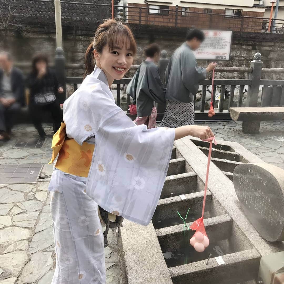 妃咲せあらのインスタグラム：「初めての湯村温泉、温泉卵、家で作るゆで卵とは全然違う…✨ #湯村温泉 #温泉卵」
