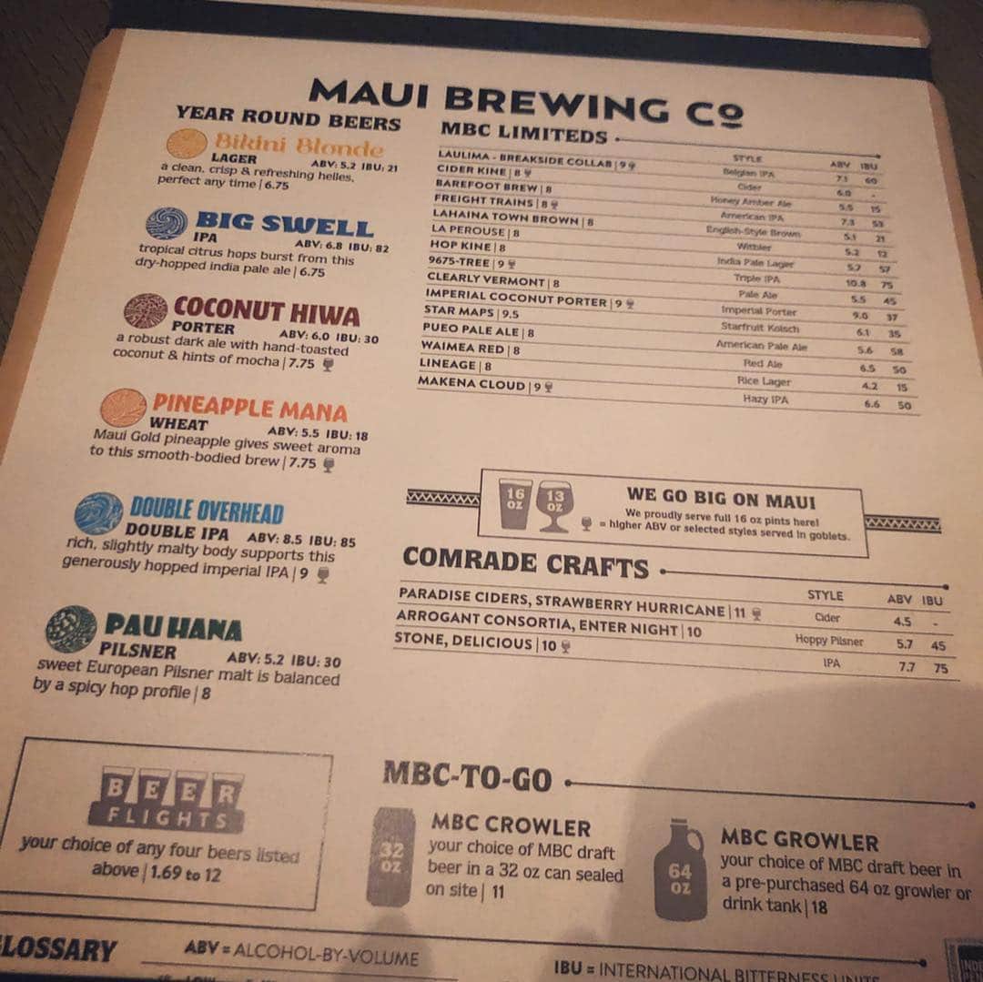 麻生夏子さんのインスタグラム写真 - (麻生夏子Instagram)「ハワイに来てもやってることは同じです。笑﻿ ﻿ ﻿ この前のハワイ滞在中に、 @mauibrewingco へ行ってきました！﻿ ﻿ ﻿ 店内は風通しもいいし、ビールの種類も豊富で良かったです。フードの種類もたくさんありました。﻿ 私は一杯だけのさくっと飲み。﻿ ﻿ ﻿ 本当はPINEAPPLE MANAを飲みたかったけど売り切れで、Bikini Brondeのラガービールを飲みました。﻿ めちゃめちゃさっぱりで、喉越し最高！﻿ 苦さも気にならなくて軽い。ビール苦手でも飲めそう。﻿ ﻿ 隣のお兄さんが外国の方で一気にハワイ感😍笑﻿ ﻿お仕事でご一緒したラーちゃんに付き合ってもらいました💕ありがとう😊 ﻿ ﻿ #夏子がただただビールを飲む動画 #ビール女子 #ビール #ilovebeer #beer  #乾杯 #夏子の口説けるビール講座 in hawaii #hawaii #waikiki #hawaiinstagram #honolulu #hawaiifood #waikikifood」3月28日 17時21分 - natsukoaso0806