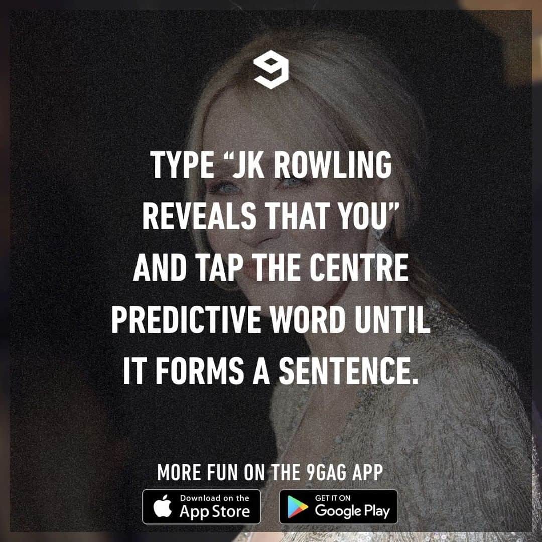 9GAGさんのインスタグラム写真 - (9GAGInstagram)「JK Rowling reveals that you have an alter ego in a parallel universe that will kill Thanos.⠀ #jkrowling #harrypotter #9gag」3月28日 12時02分 - 9gag