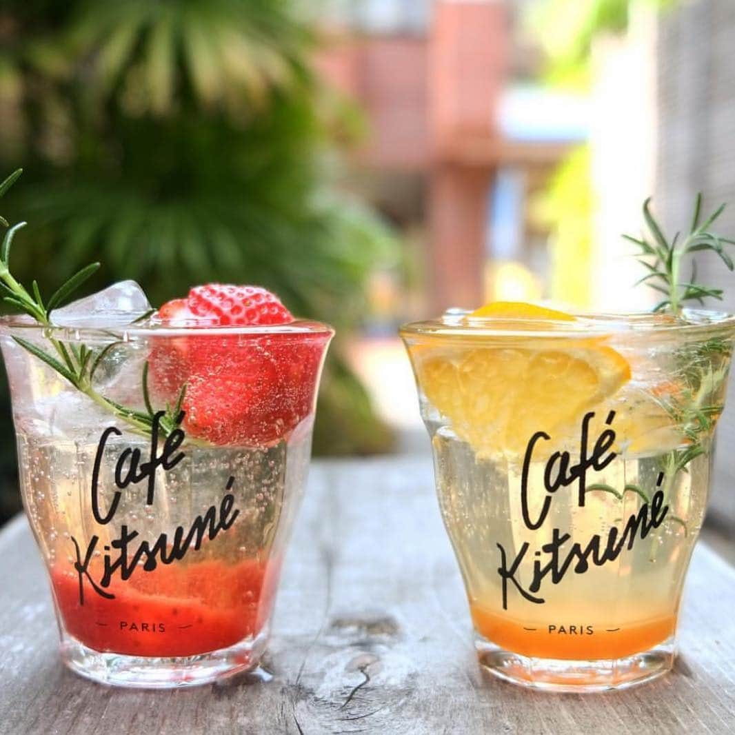 Gildas Loaëcのインスタグラム：「Sake fruity 🍶 🍓🍊 cocktails @cafekitsune Tokyo」