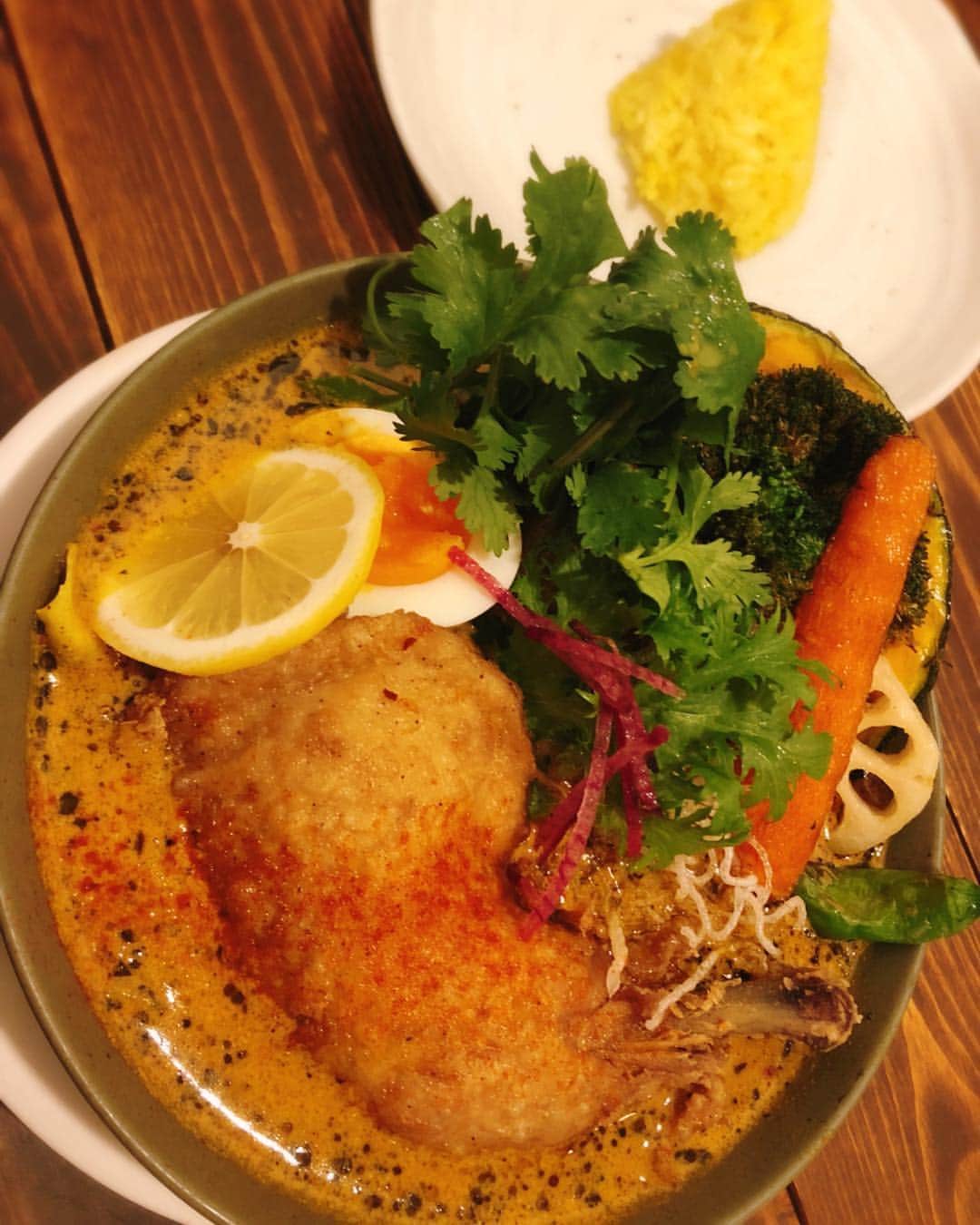 のインスタグラム：「#シドミド #スープカレー #庄内カレー #カレー #豊中カレー」