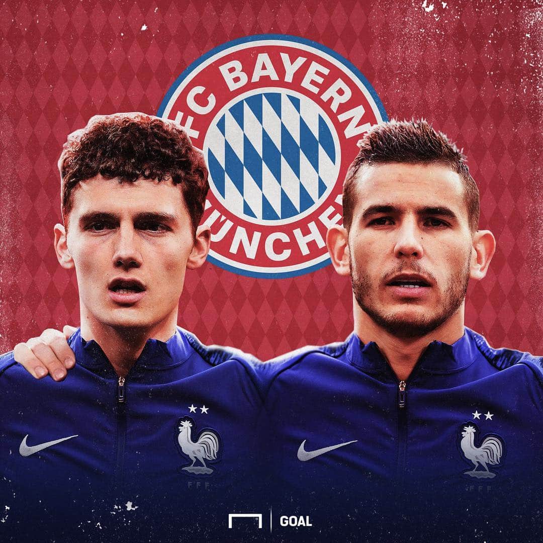 のインスタグラム：「. ＼来季、#バイエルン に2人の世界王者が加入🇫🇷／ #ブンデスリーガ の盟主が、フランス代表のパヴァールに続き、リュカ・エルナンデスの獲得も決めた‼︎ . #soccer #football #bundesliga #bayern #bayernmünchen #benjaminpavard #lucashernandez #サッカー #フットボール #⚽️」