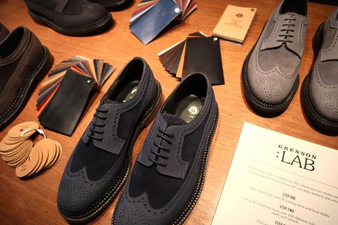のインスタグラム：「Grenson:LAB⁣ ⁣ This is a service where we will make one of our styles to your own specification. You can choose the colours, sole, stitching, eyelets and laces. ⁣ ⁣ Email CustomerServices@grenson.co.uk for more info.⁣ ⁣ -⁣ ⁣ ⁣ ⁣ ⁣ #grenson #menswear #grensonshoes #grensonbrogues #mensfashion #mensstyle #thegoodshoe」