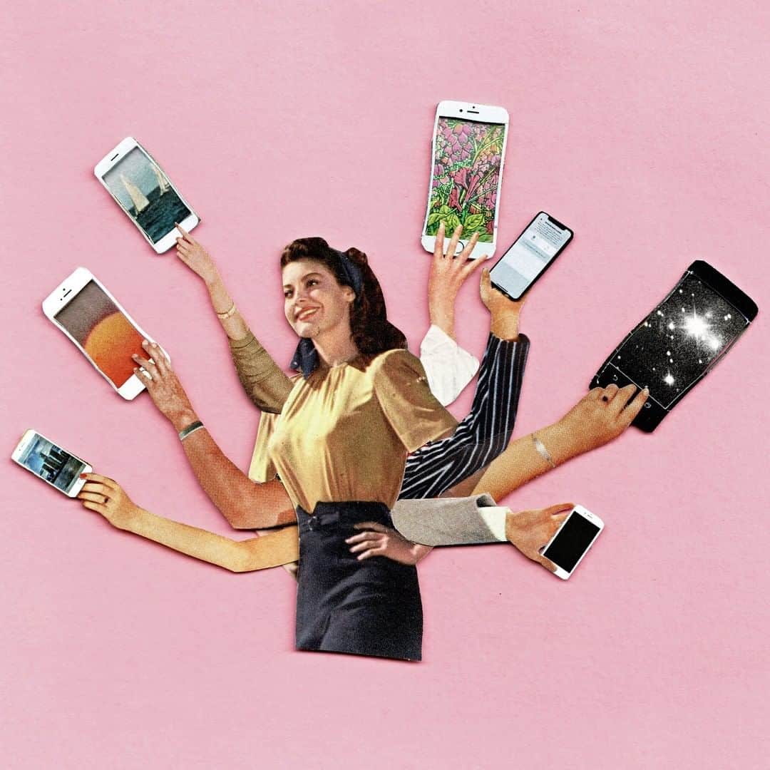 のインスタグラム：「Documenting our lives on social media can decrease the likelihood of retaining those moments as a significant memory. 🤳 Read how social media is ruining our lives at our link in bio. 🎨: @bengilesart」