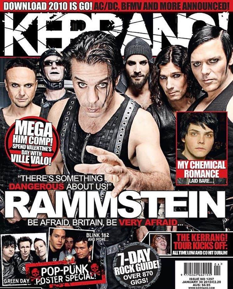 Kerrang!さんのインスタグラム写真 - (Kerrang!Instagram)「So, @rammsteinofficial are back with new single, Deutschland! Been a while, lads. #throwbackthursday to the band’s cover from January 2010 #tbt #rammstein #deutschland #germany」3月29日 2時06分 - kerrangmagazine_