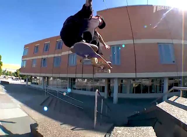 スラッシャーのインスタグラム：「👉🏽 @saschadaley is a BEAST 👹 Watch his ‘War & Peace’ part for @elementbrand on ThrasherMagazine.com 📡」