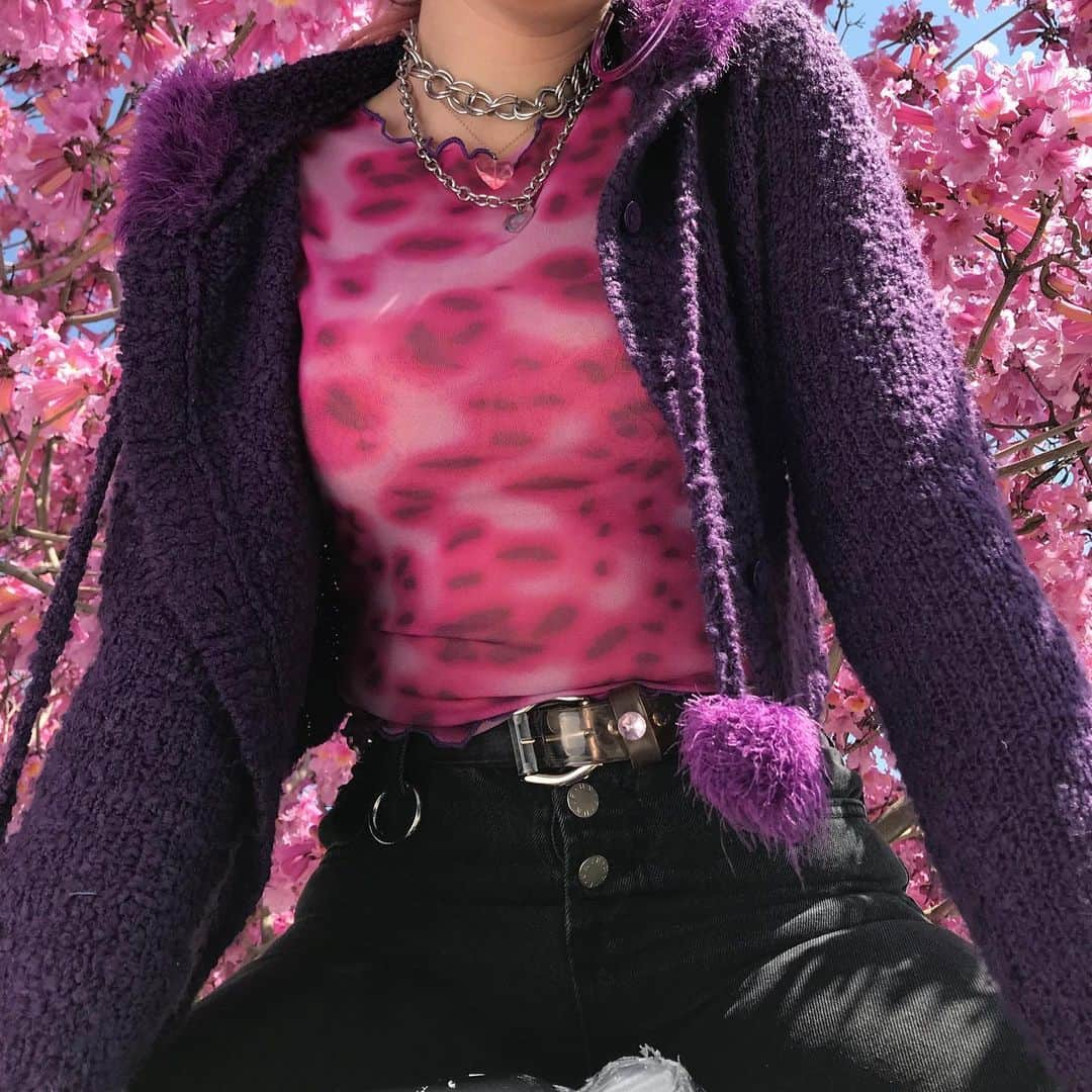 UNIFさんのインスタグラム写真 - (UNIFInstagram)「* germ * t o p * purple fuku cardi coming soon !」3月29日 2時38分 - unif