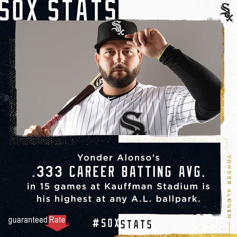 シカゴ・ホワイトソックスさんのインスタグラム写真 - (シカゴ・ホワイトソックスInstagram)「Yonder is ready for #OpeningDay.  #SoxStats is presented by @guaranteedrate.」3月29日 2時58分 - whitesox