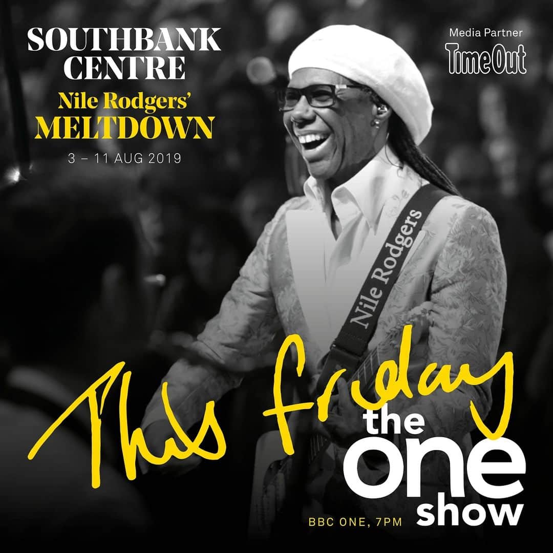 ナイル・ロジャースさんのインスタグラム写真 - (ナイル・ロジャースInstagram)「Hey peeps! Catch me tomorrow on @BBCtheOneShow - 7pm #UK time talking about my @NileRodgers curated #MeltdownFest 2019! @SouthbankCentre #AwwFREAKOUT!」3月29日 3時08分 - nilerodgers