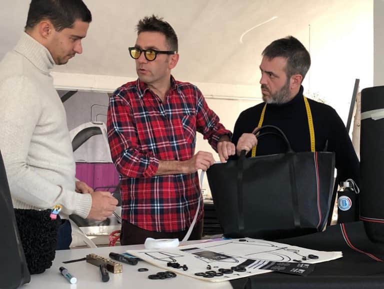 ブランディーナさんのインスタグラム写真 - (ブランディーナInstagram)「MAKING OF W12 BLACK LABEL  Marco Morosini con Gianmario Matera e Armando Limone del W12 store durante la progettazione della  nuova W12 Black Label Limited Edition.  Vieni a scoprirla nelle BB Botteghe Brandina e nel concept store W12 di Riccione, in via Milano 60.� @w12_store @gianmariomatera  @armandolimone @cittadiriccione @marco.morosini � #brandinatheoriginal #brandina #w12 #blackedition #limitededition #riccione #totalblack #totalblacklook #shoppingbag #shoppingonline #color #bag #springsummer2019 #spring」3月29日 3時11分 - brandinatheoriginal